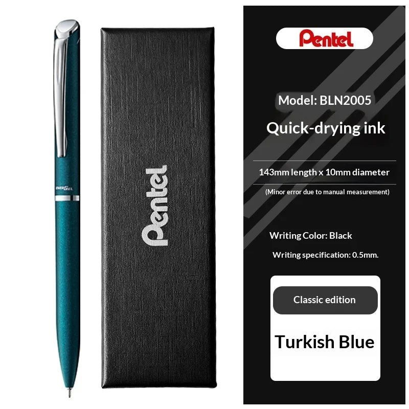 CowLost | product_id-pentel-bln2005-all-metal-gel-pen-low-center-gravity-assorted-colors-black-ink-rotary-signing-pen-for-meetings-and-planning |17