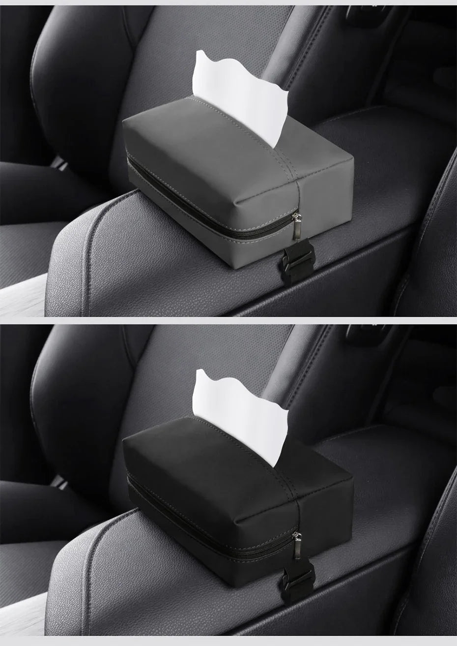 CowLost | paper-towel-holders-product_id-nappa-leather-car-tissue-box-holder-for-sun-visor-seat-back-and-armrest-organizer |26