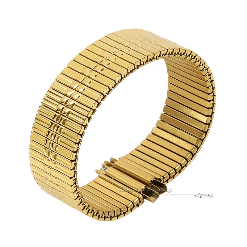 CowLost | bracelets-product_id-16-22mm-stainless-steel-elastic-expansion-watch-strap-silver-gold-black-unisex-bracelet |13