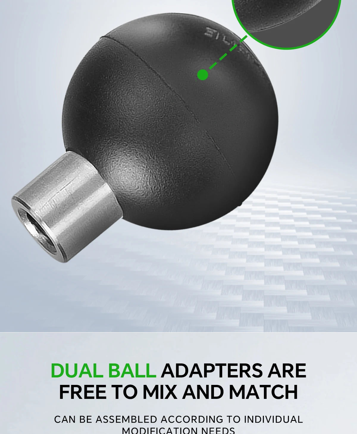 CowLost | photography-product_id-fanaue-extended-1-4-female-double-ball-head-for-17-25mm-ram-car-live-photography-bracket |11