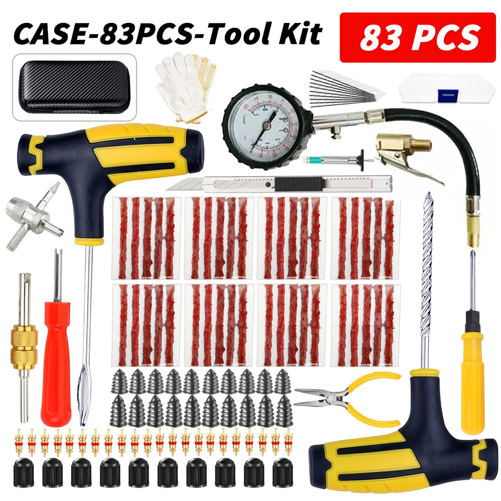 CowLost | car-tire-repair-kit-puncture-plug-tools |9
