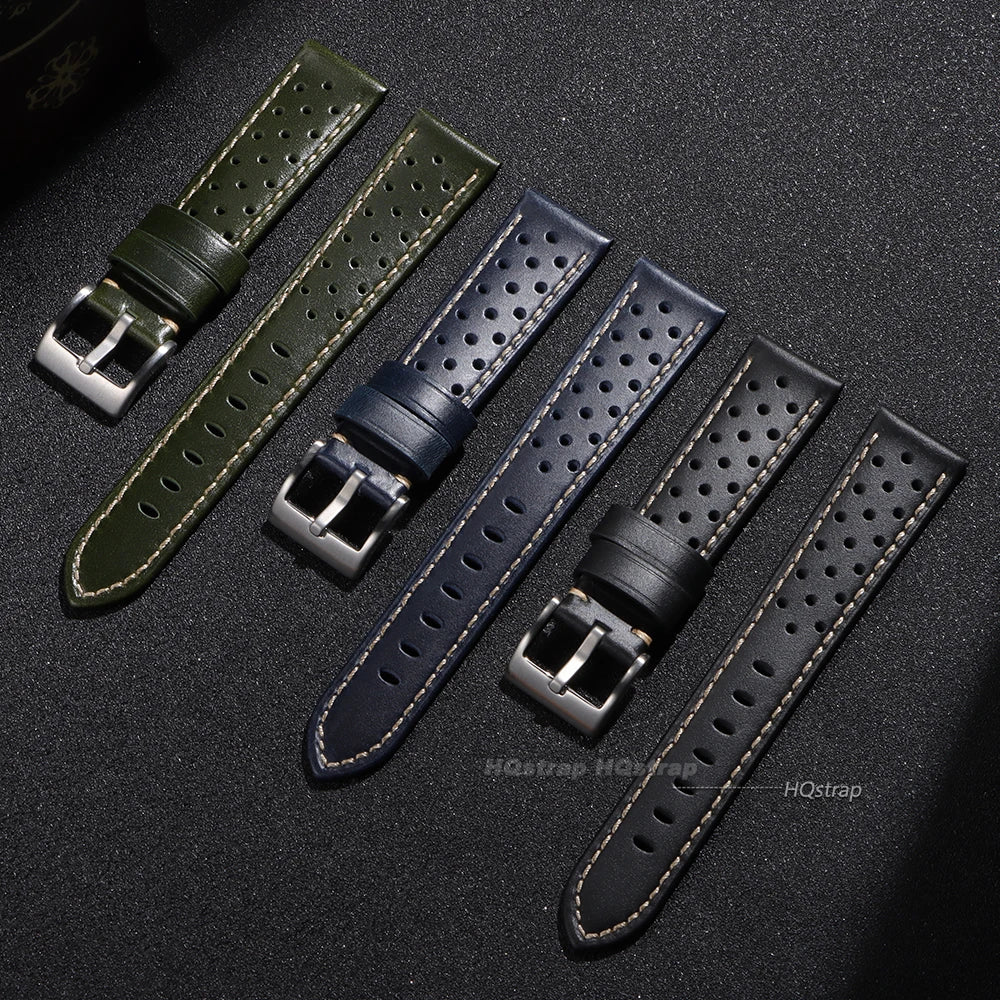 CowLost | watch-bands-product_id-hqstrap-genuine-leather-watch-strap-18-24mm-unisex-breathable-black-brown-blue |3
