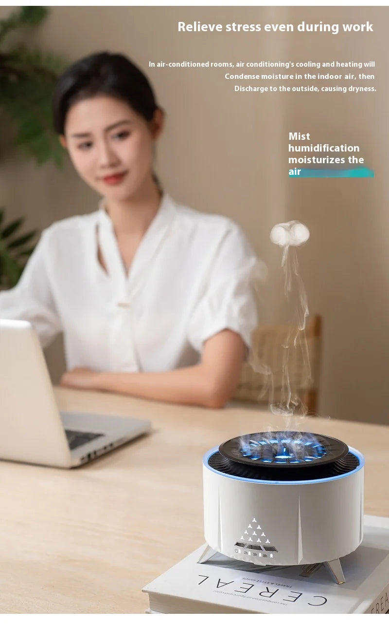 CowLost | product_id-white-noise-volcanic-lava-aromatherapy-humidifier-with-jellyfish-smoke-ring-for-relaxation |9