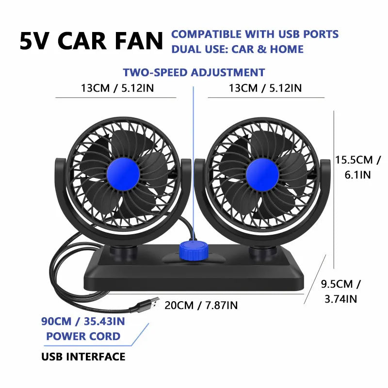 CowLost | product_id-dual-head-3-speed-adjustable-12v-24v-5v-portable-rotating-car-cooling-fan-for-suv-truck |20