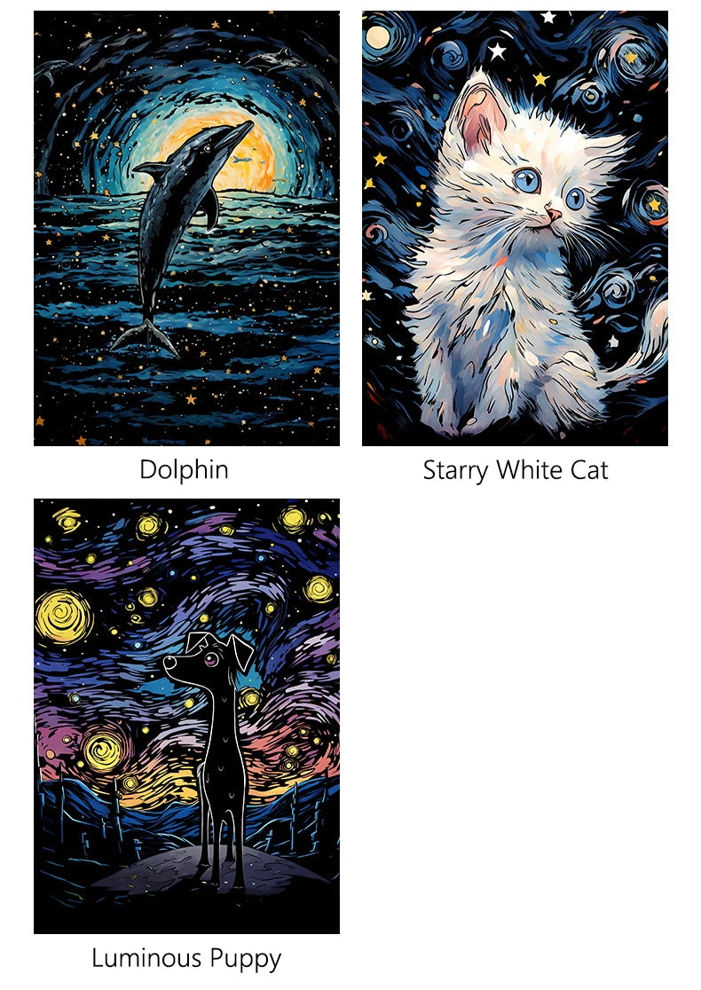 CowLost | product_id-a3-diy-noctilucent-scratch-painting-kit-castle-starry-cat-dolphin-landscape-night-scenes |24