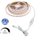 CowLost | light-ropes-strings-product_id-dc-5v-usb-touch-dimmer-led-strip-light-2835-flexible-tape-for-tv-backlight-mirror-wardrobe-cabinet-decor |17