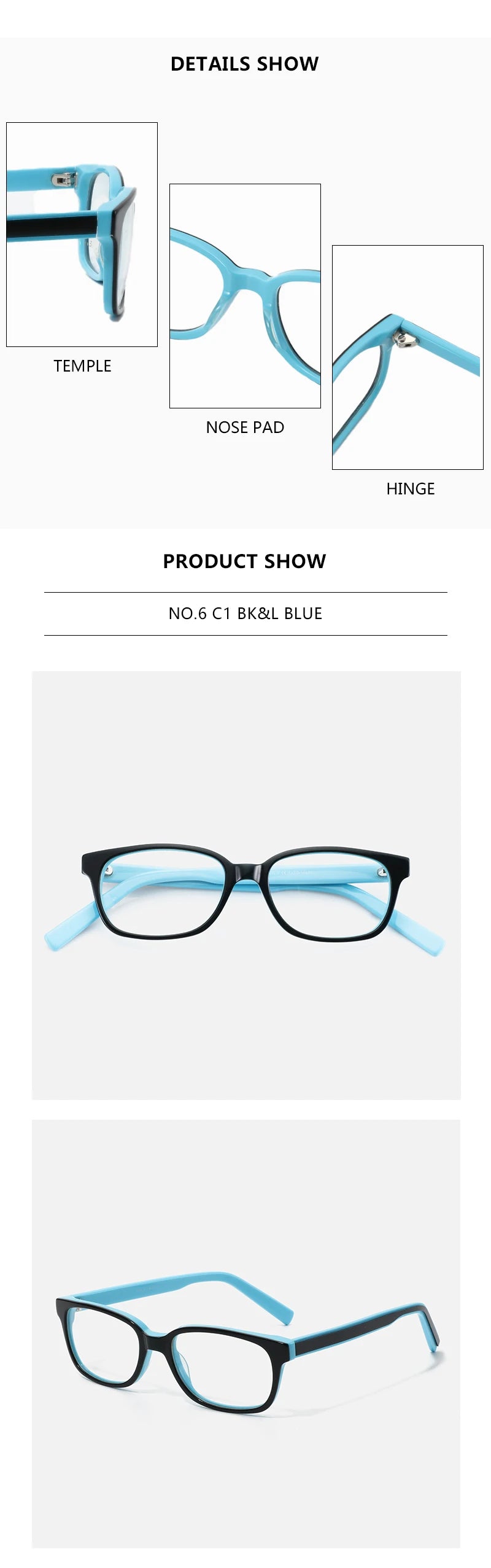 CowLost | zenottic-fashion-kids-glasses-rectangle-optics-frames |8