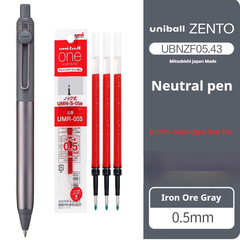 CowLost | product_id-uni-zento-flow-metal-grip-gel-pen-0-38-0-5mm-black-ink-smooth-writing-for-business-journals |35