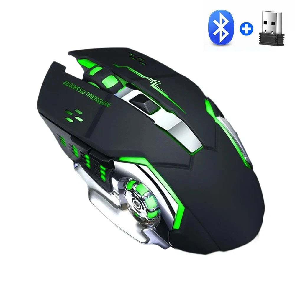CowLost | bluetooth-wireless-mouse-2-4g-usb-mechanical-backlight-silent-mouse |8