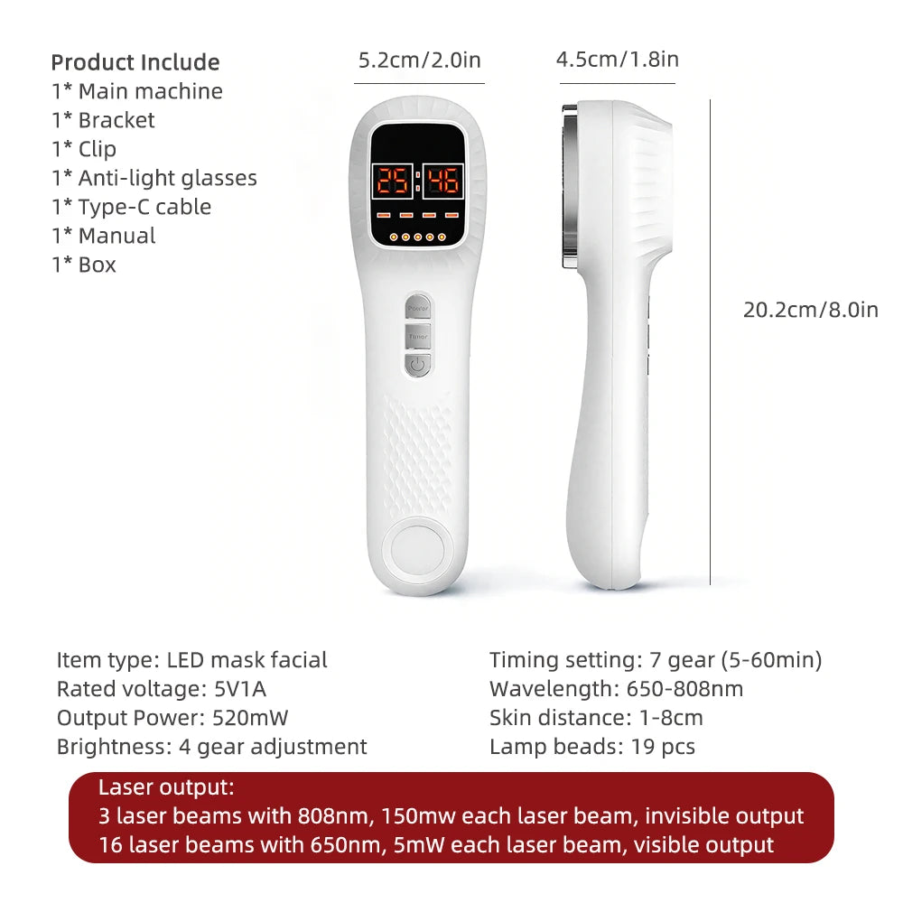 CowLost | uncategorized-handheld-650nm-808nm-red-light-infrared-beauty-device-for-face-body |20
