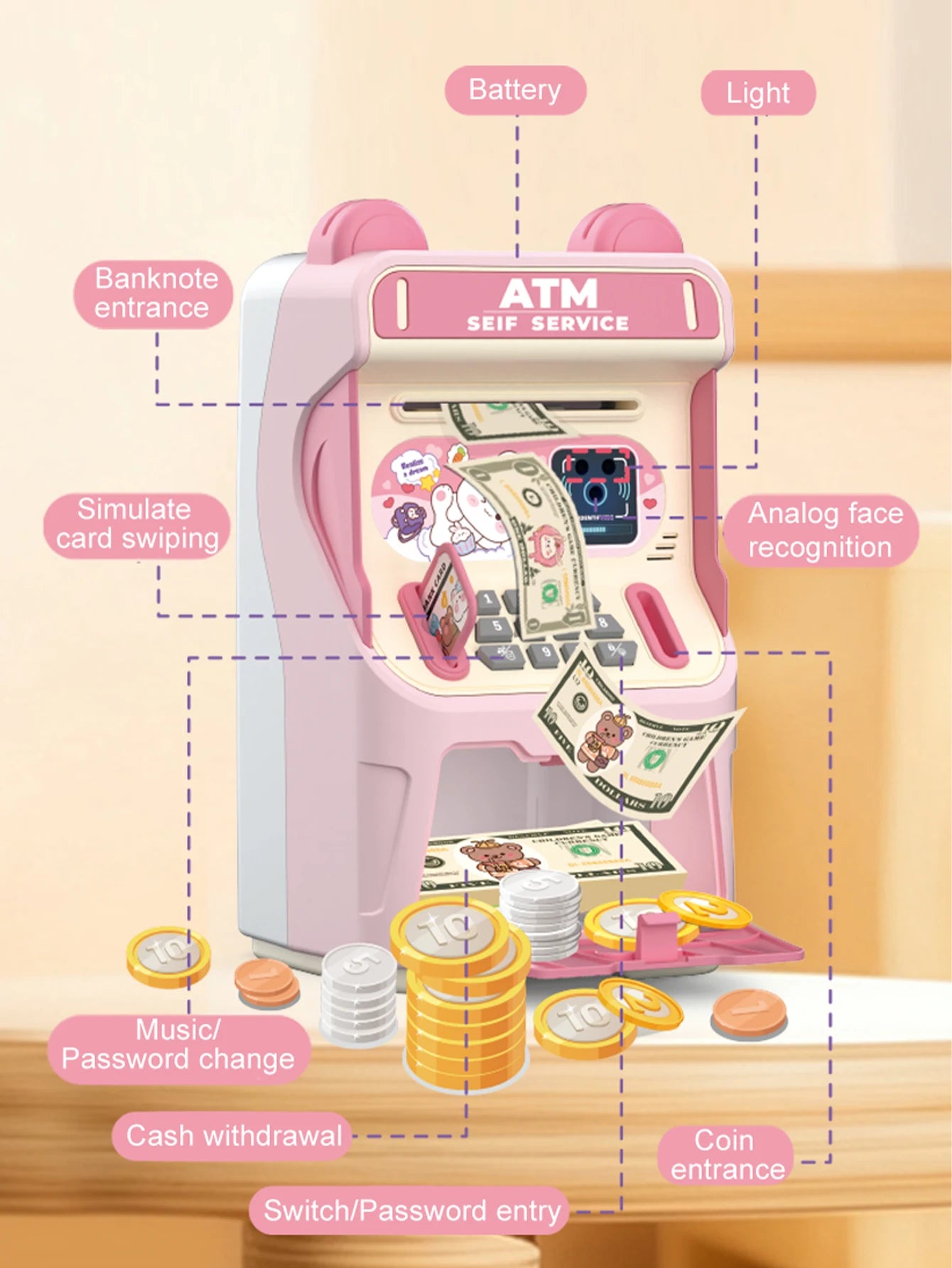 CowLost | product_id-electronic-atm-piggy-bank-with-password-lock-large-capacity-money-box-for-kids-battery-not-included |10