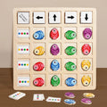 Wooden Montessori Educational Logic and Color Cognition Board Game for Children