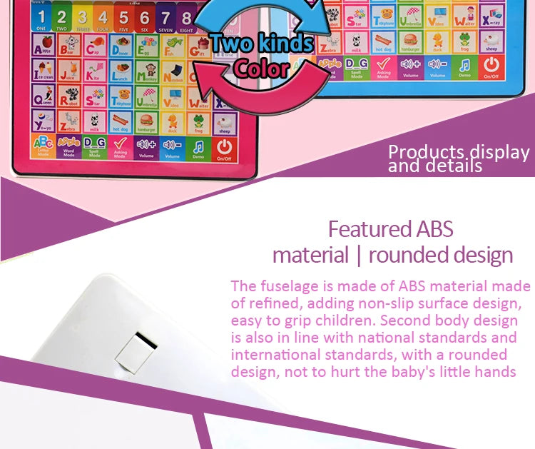 Learning Tablet for Kids Educational Touch and Learn Preschool Toy