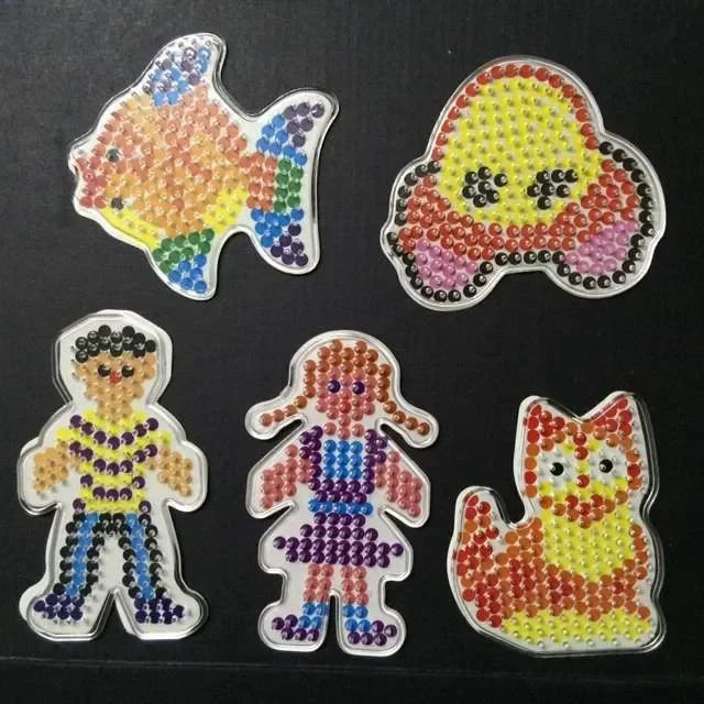 5mm Hama Beads Transparent Plastic Stencil Template Jigsaw Puzzle Pegboard
