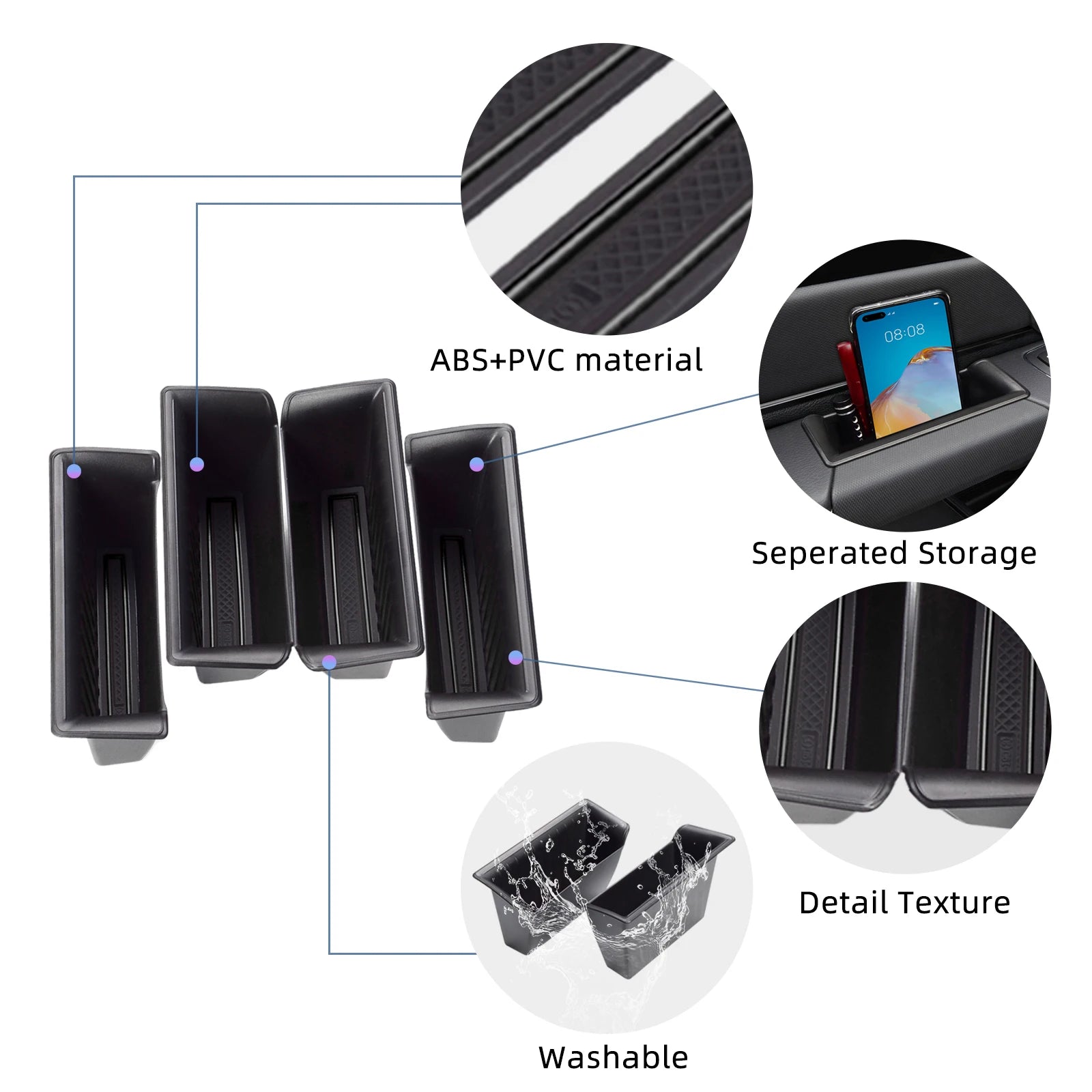 CowLost | for-dodge-ram-1500-2019-2026-car-door-handle-storage-box |2