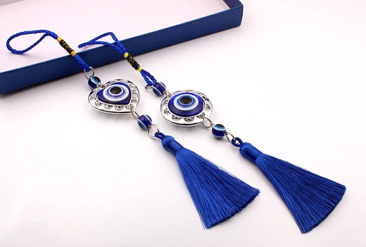 CowLost | product_id-blue-evil-eye-crystal-tassel-car-rearview-mirror-pendant-halloween-talisman-gift |15