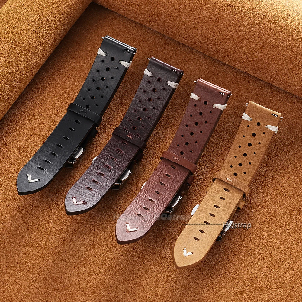 CowLost | bracelets-product_id-handmade-genuine-leather-cowhide-watch-band-20mm-22mm-with-quick-release-butterfly-buckle |10