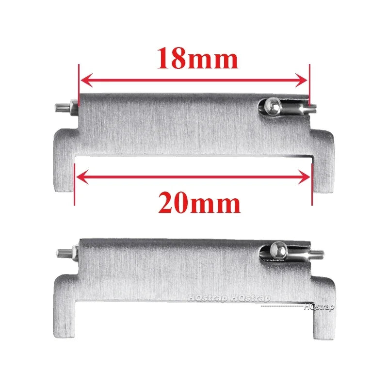 CowLost | product_id-2pcs-stainless-steel-quick-release-watch-strap-adapters-18mm-22mm |25