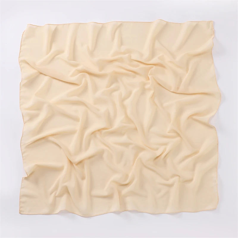 CowLost | 90-90cm-square-solid-color-women-chiffon-hijab |8