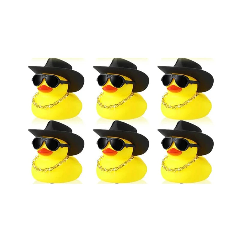 CowLost | product_id-6-pack-cowboy-rubber-ducks-with-hat-and-scarf-mini-party-favor-toys-for-shower-and-birthday |14