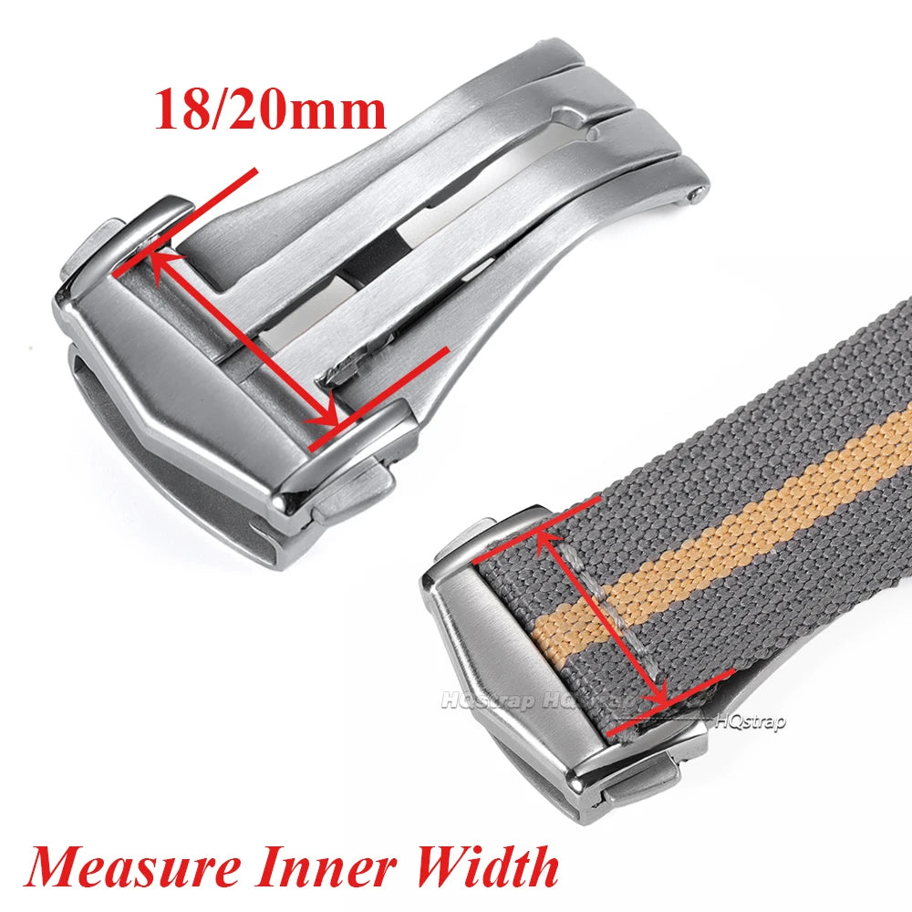 18mm 20mm Stainless Steel Deployment Clasp Buckle for Omega Watch Strap Replacement