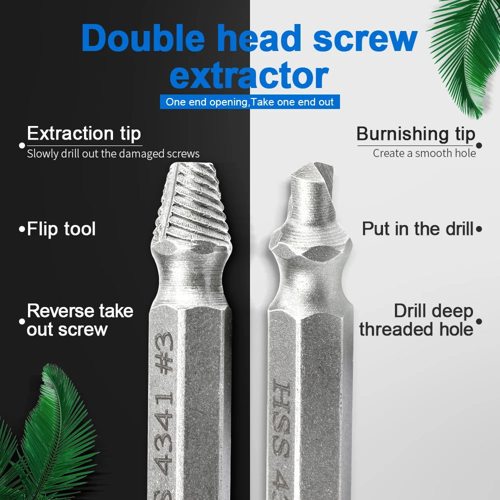 CowLost | nindejin-4-5-6pcs-damaged-screw-extractor-drill-bit-extractor |2