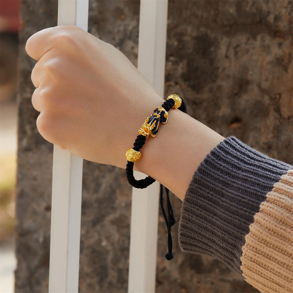 Feng Shui Pixiu Changing Color Prayer Beads Bracelet for Men and Women