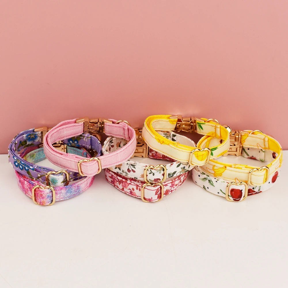 CowLost | cat-furniture-adjustable-cat-collar-with-bowknot-and-safety-release |3