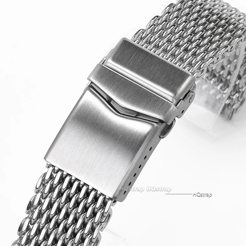 CowLost | product_id-stainless-steel-shark-mesh-watchband-for-seiko-18-22mm-adjustable-diving-buckle |14