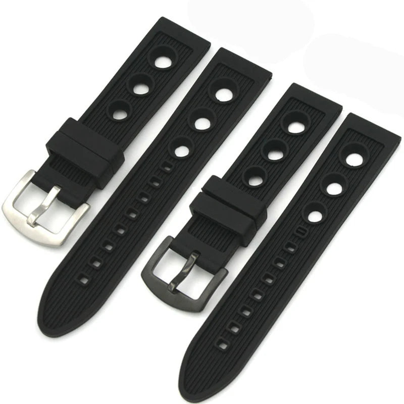 CowLost | product_id-22mm-waterproof-breathable-silicone-wrist-strap-for-rolex-and-seiko-watches |8