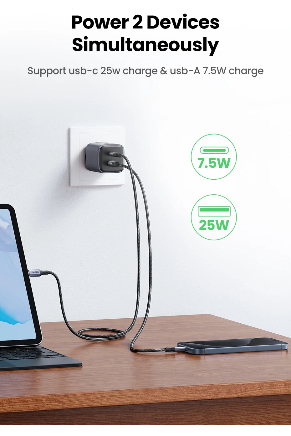 CowLost | ugreen-gan-35w-charger-usb-c-fast-charger-pd3-0-qc3-0 |11