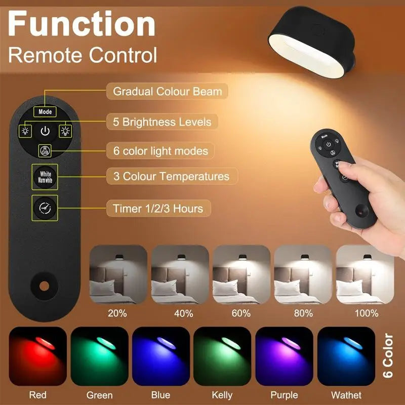 CowLost | product_id-rechargeable-led-wall-light-with-360-rotation-magnetic-touch-remote-control |11