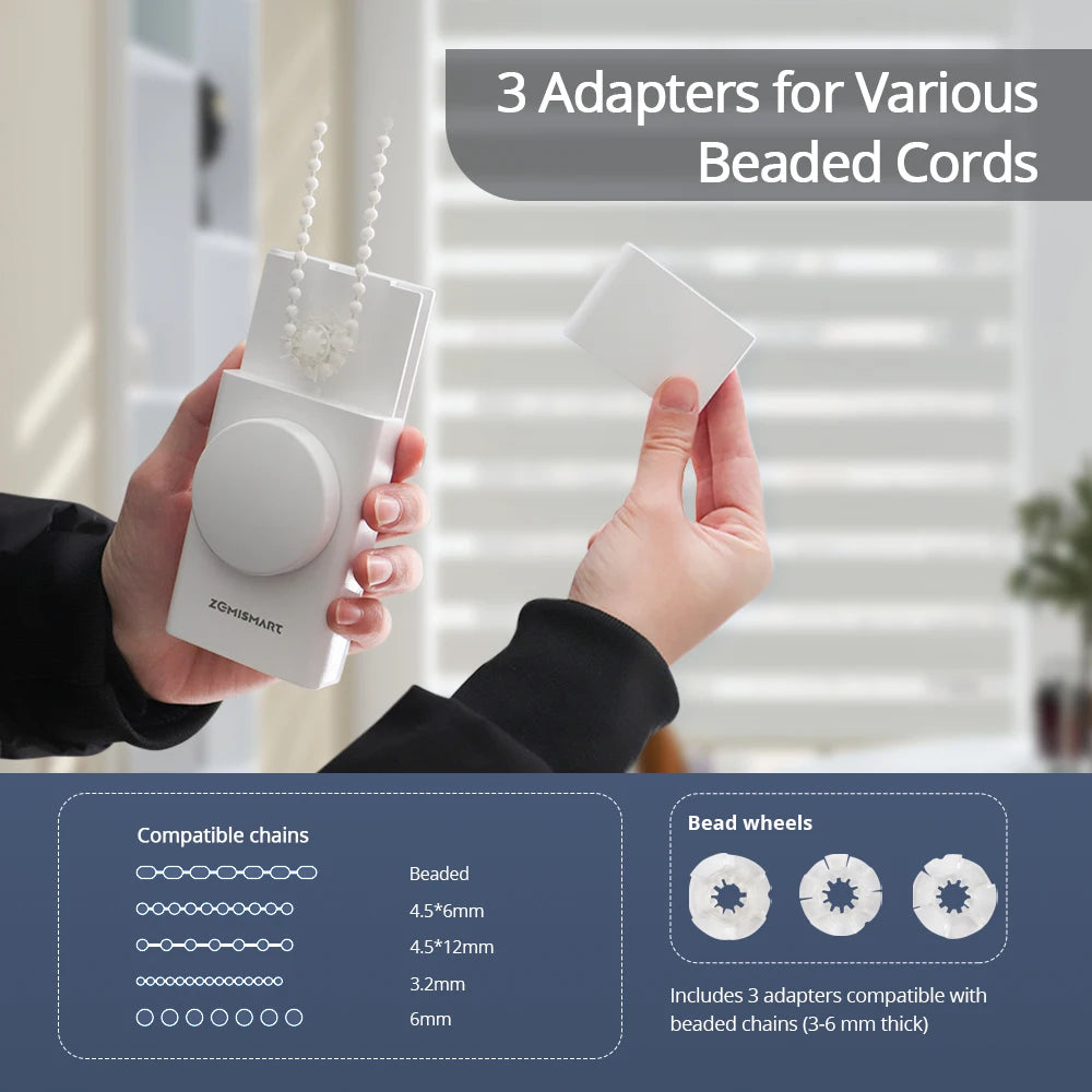 CowLost | zemismart-zigbee-smart-rechargeable-roller-shade-driver-with-knob-control |5