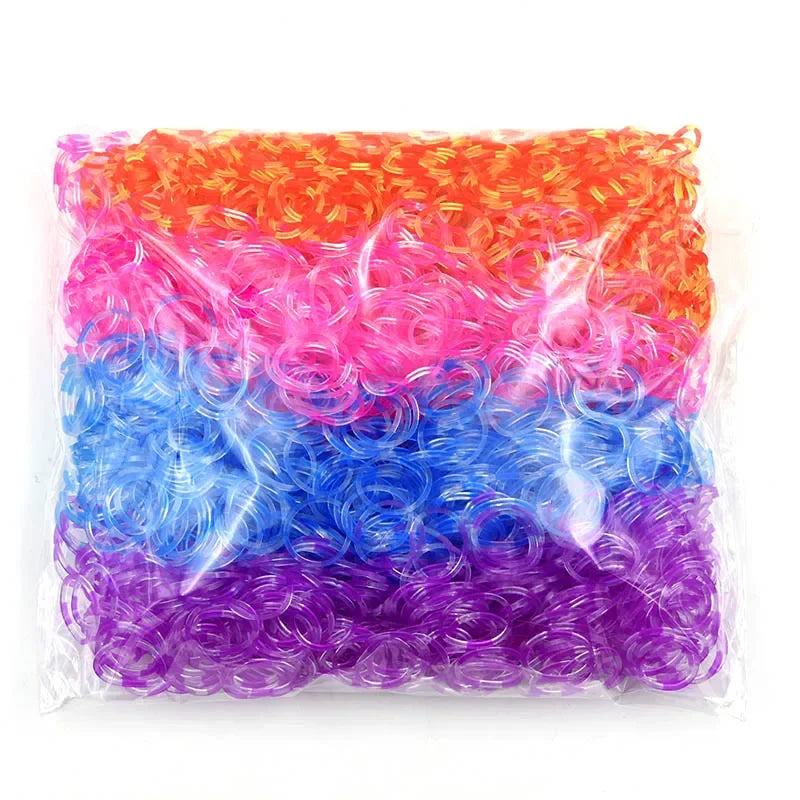 DIY Hand Knitting Machine Rubber Band Loom for Kids Colorful Bracelet Craft Toys