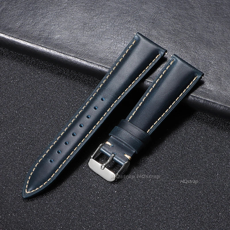 CowLost | product_id-calfskin-leather-quick-release-watch-band-with-silver-stainless-steel-buckle-18-22mm |14