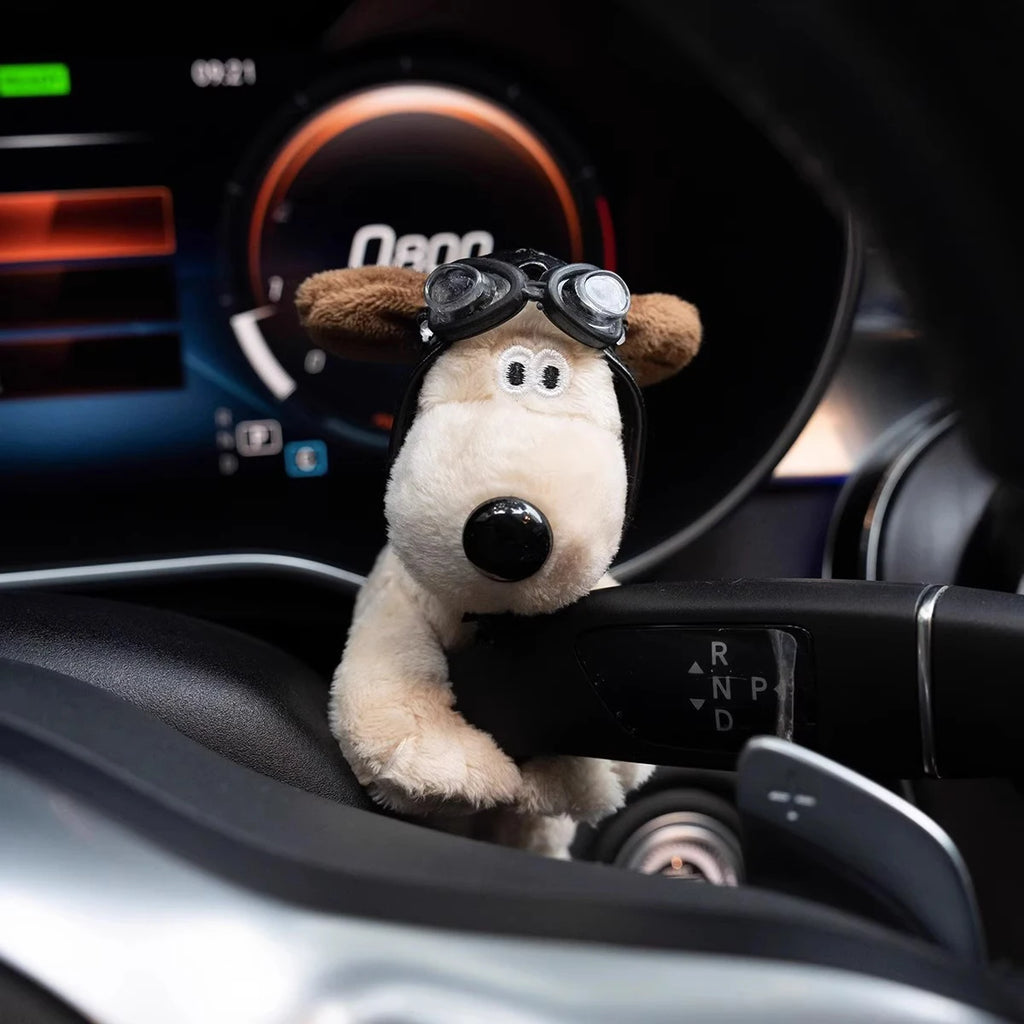 CowLost | product_id-plush-puppy-car-wiper-turn-signal-switch-decoration-cute-dog-clutch-doll-interior-accessory |2