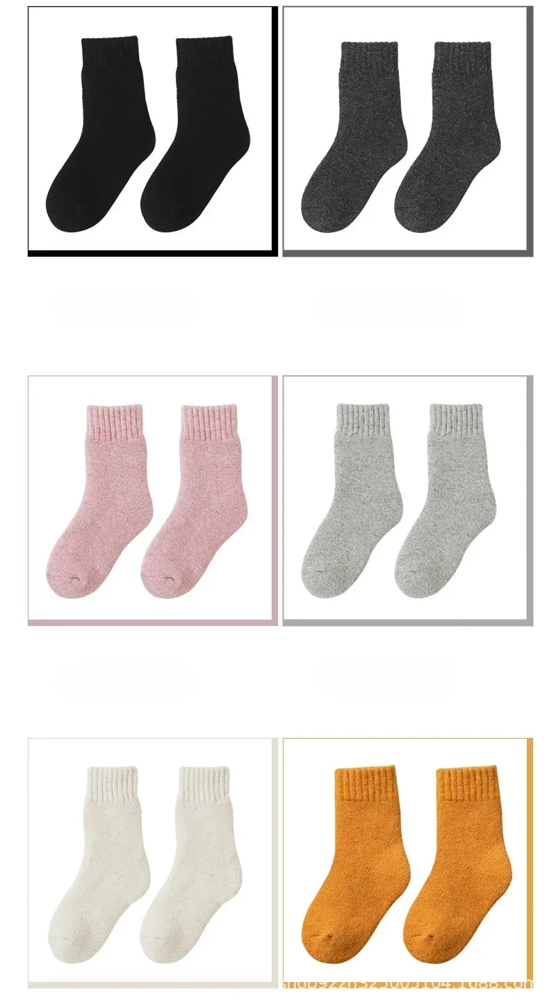 CowLost | uncategorized-kids-winter-merino-wool-hiking-socks-thick-crew-3-pack |10