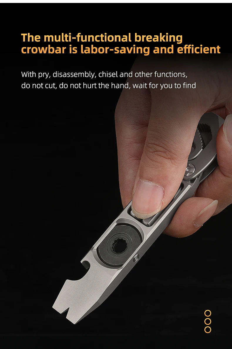 CowLost | tools-tc4-titanium-alloy-crowbar-edc-tool-set-with-screwdriver-wrench-and-eternal-pen-for-outdoor-camping-gift |20