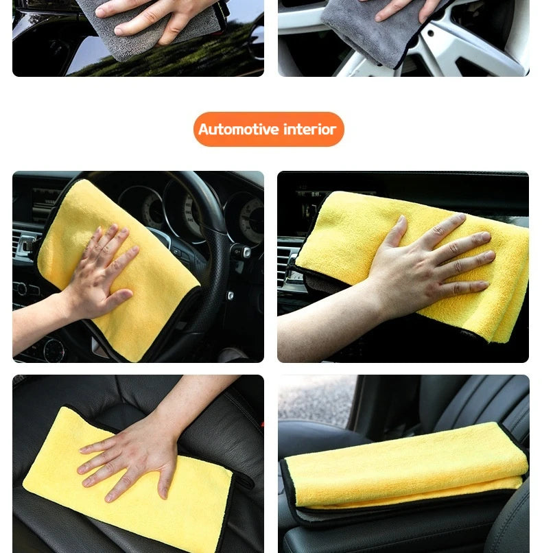 CowLost | car-wash-brushes-product_id-5pcs-microfiber-car-wash-and-drying-towels-absorbent-cleaning-cloths |18