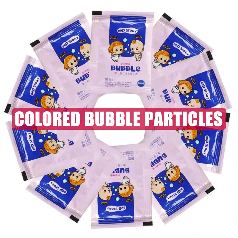 CowLost | product_id-10-40pcs-colorful-bubble-machine-concentrated-granules-10pcs-750ml-bubble-gun-supplement-liquid |1