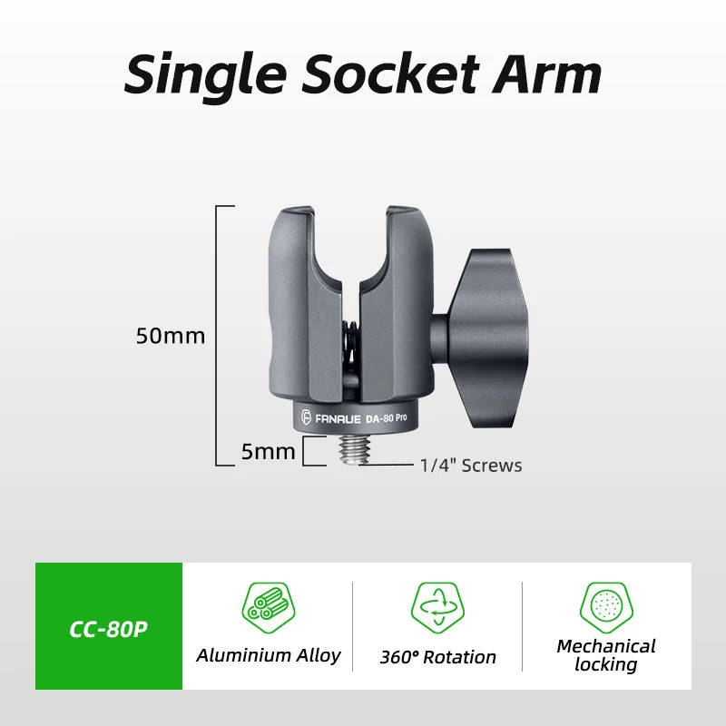 CowLost | product_id-fanaue-1-inch-ball-mount-swivel-arm-with-m6-m8-m10-1-4-screws-for-bicycle-motorcycle-camera |17