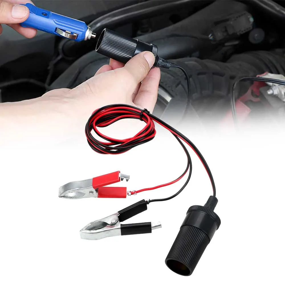 CowLost | product_id-12v-15a-car-battery-terminal-clamp-female-socket-adapter-plug |1