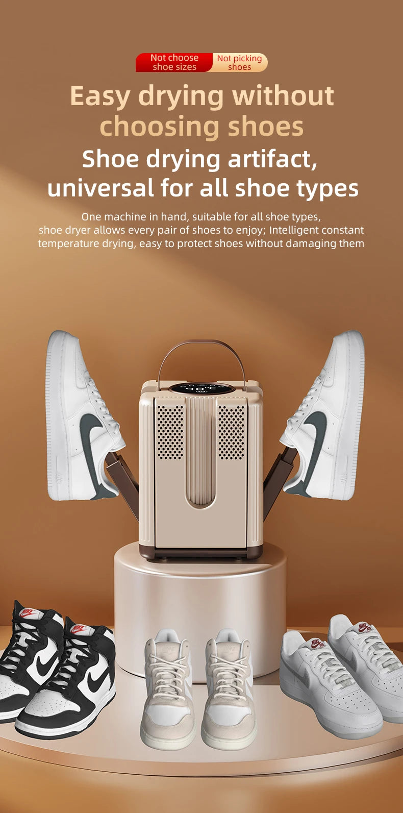 CowLost | product_id-homefish-six-arm-foldable-electric-shoe-and-boot-dryer-with-timer-200w-portable-shoe-warmer |17