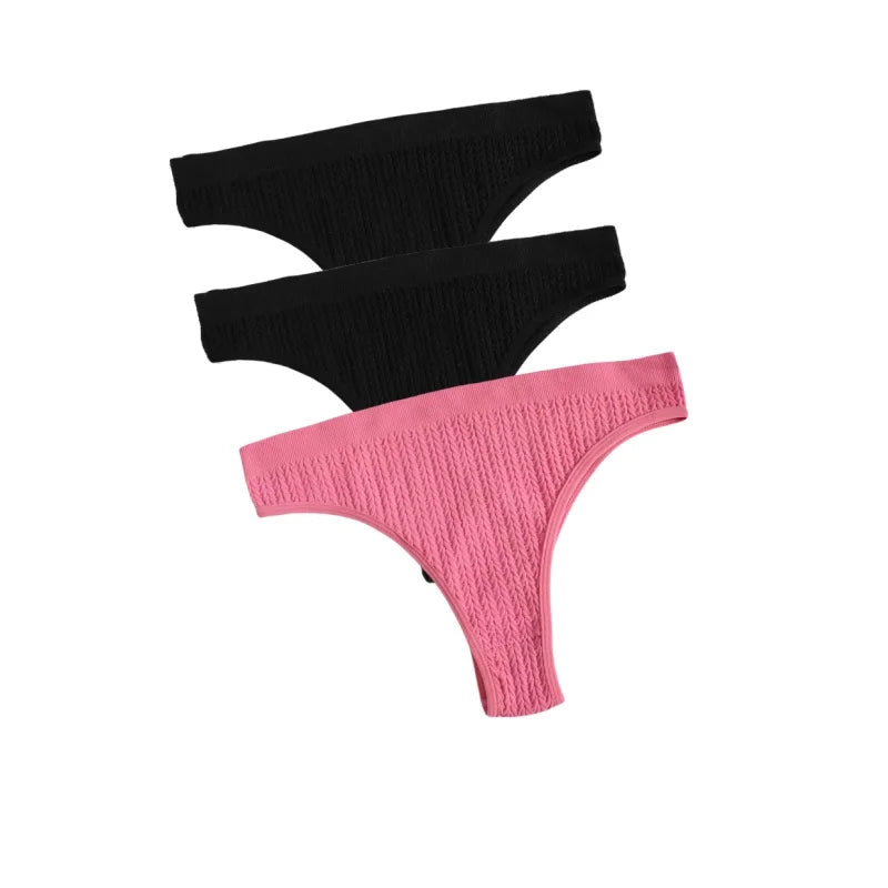 CowLost | product_id-3pcs-seamless-low-waist-women-s-stretch-briefs-solid-color-panties |13