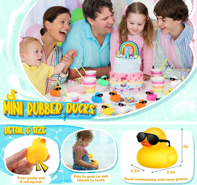 CowLost | product_id-mini-rubber-duck-toys-6-12-24-48pcs-squeak-float-for-kids-party-birthday-supplies |7