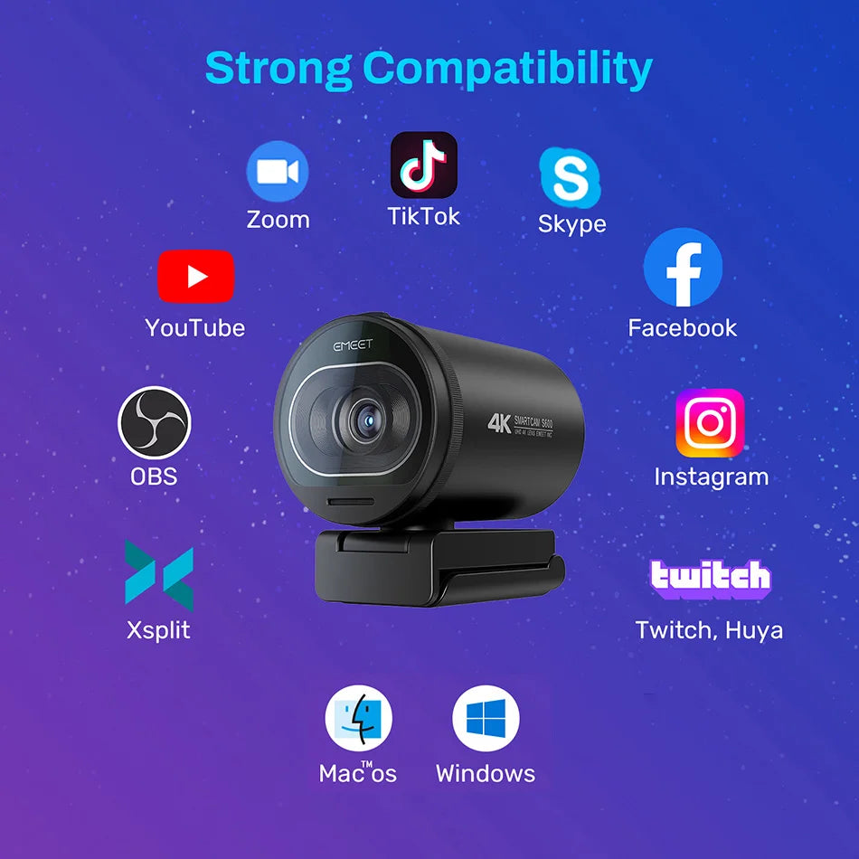 CowLost | webcam-4k-streaming-web-camera-1080p-60fps-usb-camera-emeet |19