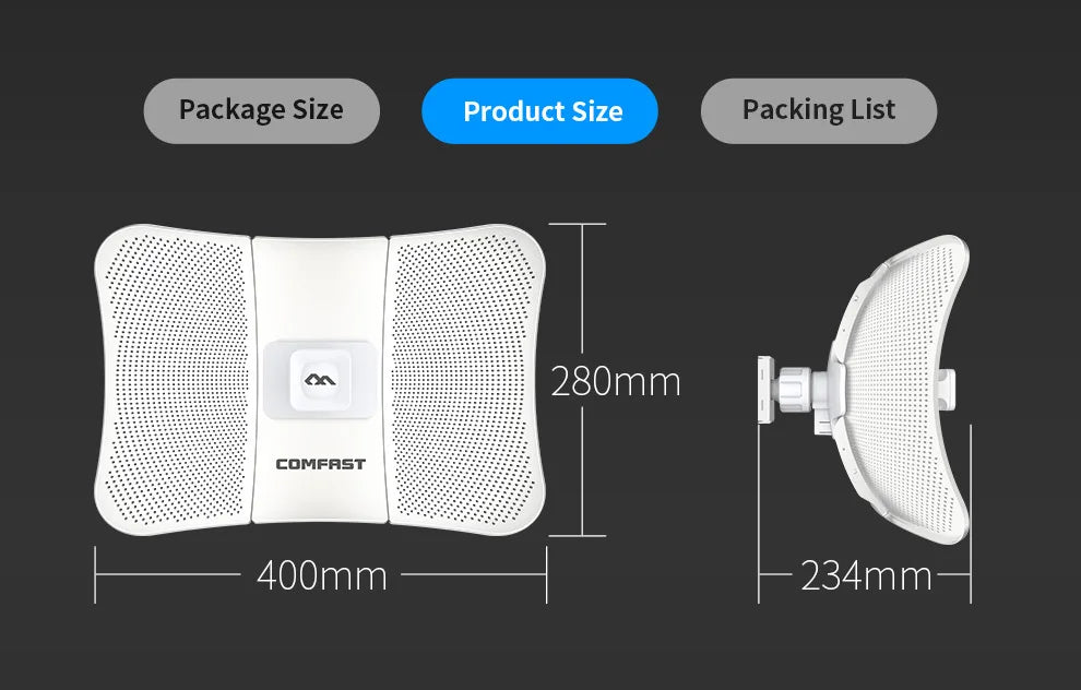 CowLost | comfast-outdoor-access-point-900mbps-long-range-cpe-5ghz-wireless-bridge |28