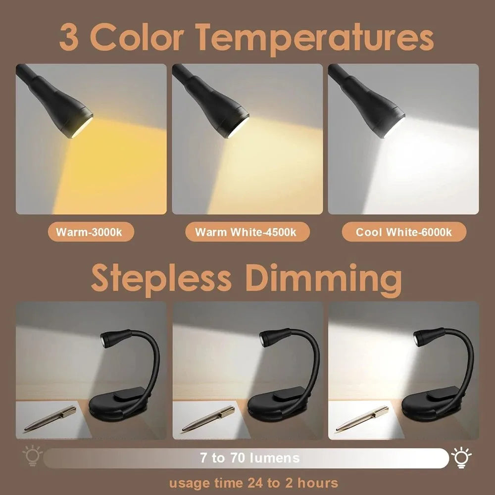 CowLost | product_id-mini-led-book-light-rechargeable-clip-on-360-adjustable-eye-protection-lamp-for-reading-and-travel |20