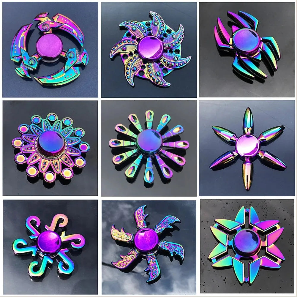 CowLost | product_id-metal-rainbow-gradient-fidget-spinner-r188-mute-bearing-anti-anxiety-edc-hand-toy |1
