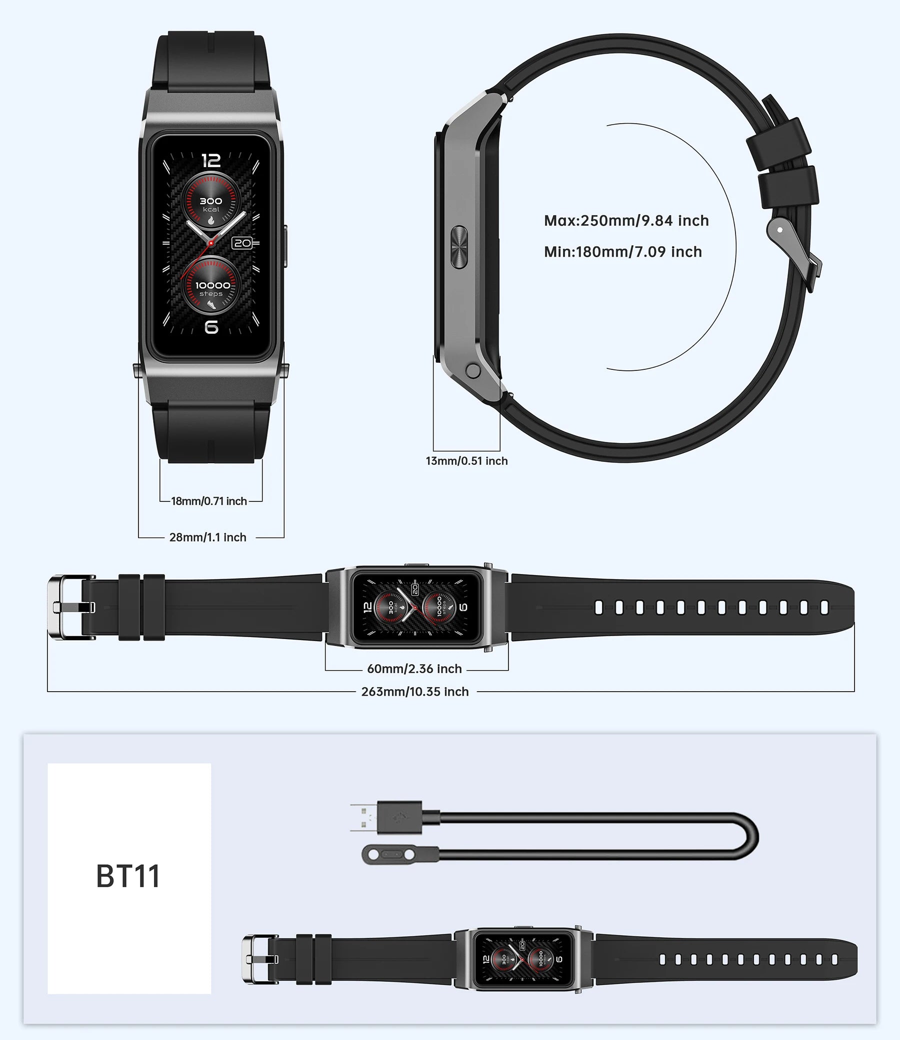 CowLost | oukitel-bt11-smartwatch-bluetooth-headset-2-in-1 |6